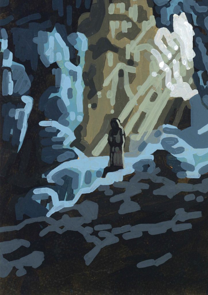 Ghost in the Cave A5 Print